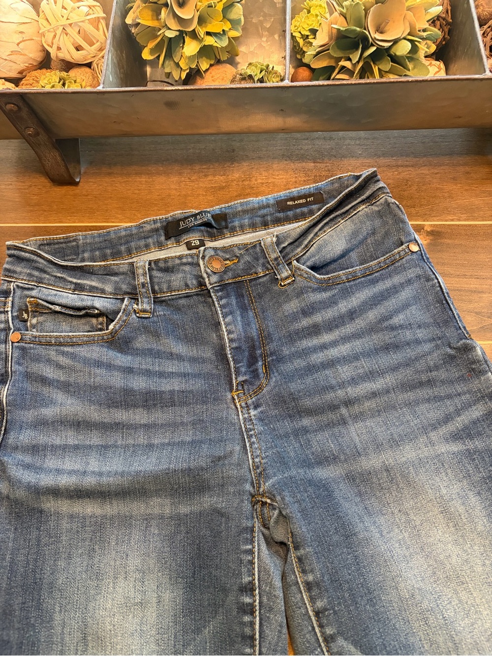 Women's Mid Rise Blue Judy Blue Jeans - Blue